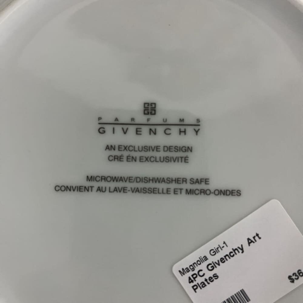 4PC GIVENCHY ART PLATES