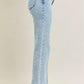 JUDY BLUE FULL SIZE HIGH WAIST STONE WASH STRAIGHT JEANS PLUS SIZE