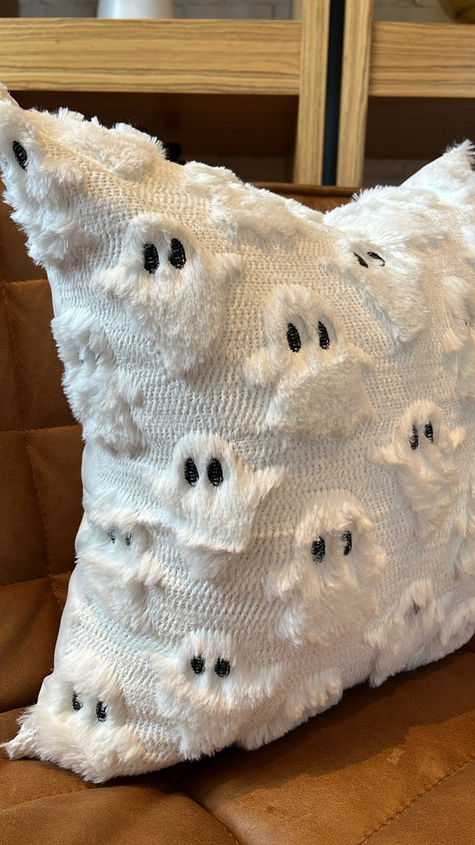 SPOOKY GHOST PILLOW COVER