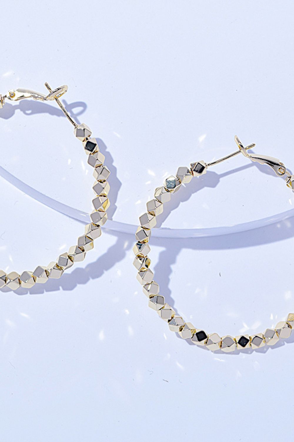 ALLOY HOOP EARRINGS