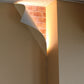 18H BIG REVEAL LED CORNER LIGHT WHITE CURVED METAL
