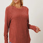 BASIC BAE FULL SIZE RIBBED THUMBHOLE SLEEVE T-SHIRT