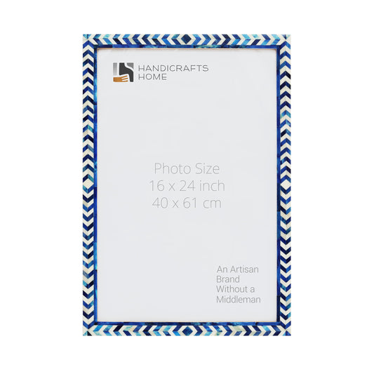 TAJ BONE INLAY POSTER PICTURE FRAME  BLUE - AVAILABLE IN 4 SIZES