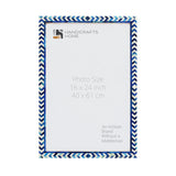 TAJ BONE INLAY POSTER PICTURE FRAME  BLUE - AVAILABLE IN 4 SIZES