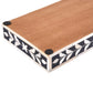 VANITY TRAYS PARLOUR WHIST PATTERN BONE & RESIN INLAY COLLECTION IN 10X6