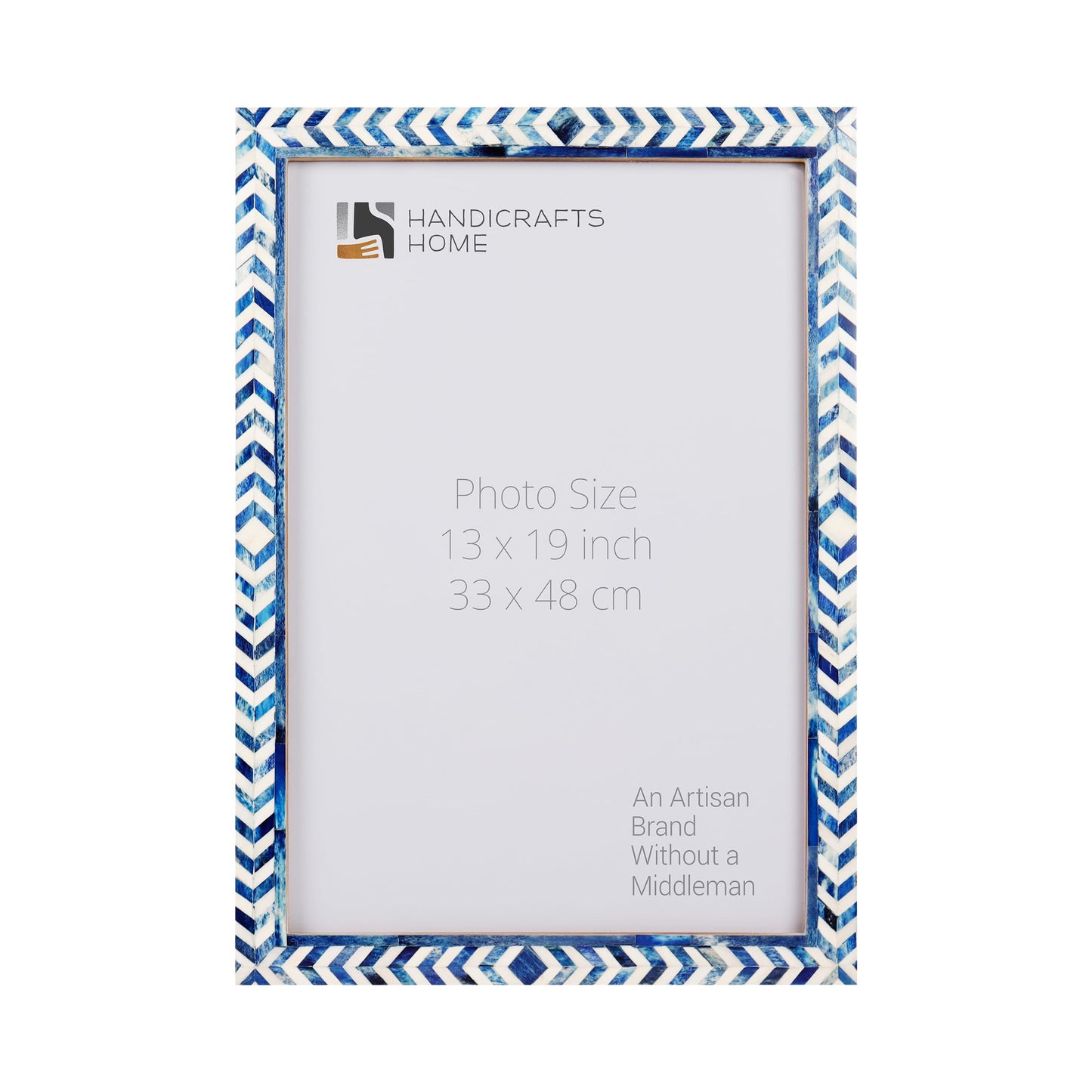 TAJ BONE INLAY POSTER PICTURE FRAME  BLUE - AVAILABLE IN 4 SIZES