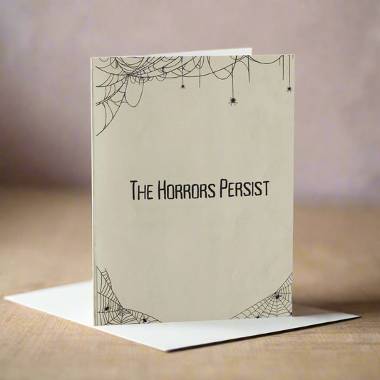 THE HORRORS PERSIST ROMANTIC GOTH GREETING CARDS