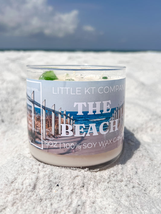 THE BEACH SEA GLASS CANDLE - BEST SELLING