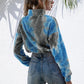 IVY LANE TIE-DYE QUARTER ZIP DROPPED SHOULDER SWEATSHIRT