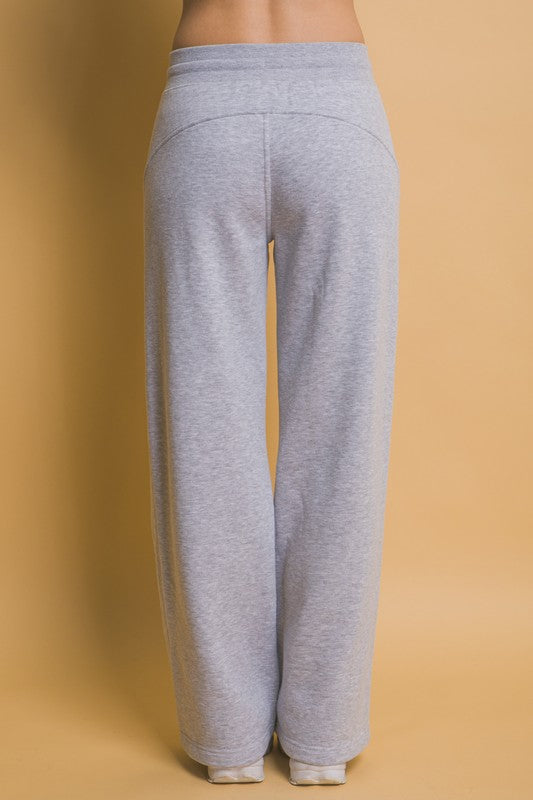 LOVE TREE DRAWSTRING WIDE LEG SWEATPANTS WITH POCKETS-Thriftique Marketplace