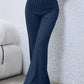 BASIC BAE FULL SIZE RIBBED HIGH WAIST FLARE PANTS