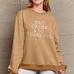 SIMPLY LOVE FULL SIZE EAT DRINK & BE THANKFUL ROUND NECK SWEATSHIRT