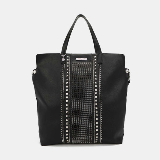 NICOLE LEE USA STUDDED LARGE TOTE BAG