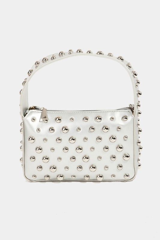 FAME BALL STUDDED SQUARE HANDBAG