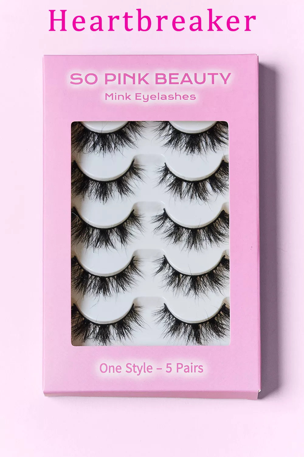 SO PINK BEAUTY MINK EYELASHES 5 PAIRS