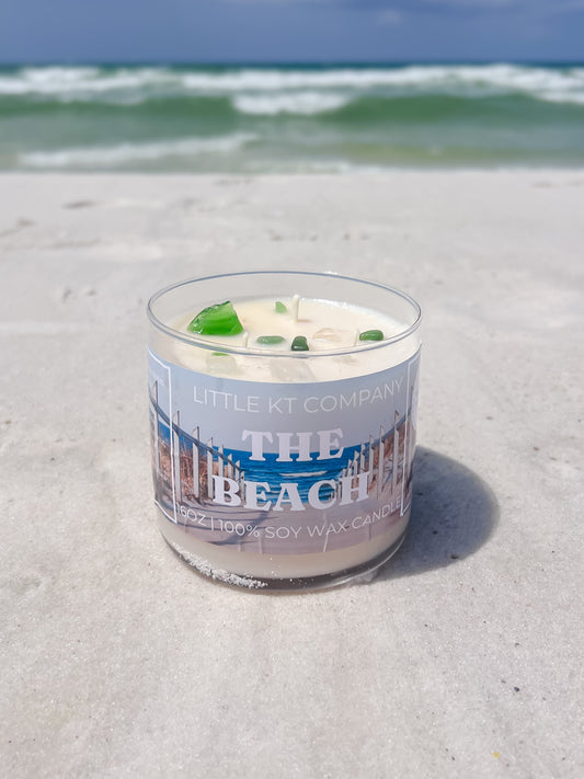 THE BEACH SEA GLASS CANDLE - BEST SELLING