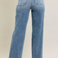 JUDY BLUE FULL SIZE V - FRONT BAGGY JEANS PLUS SIZE