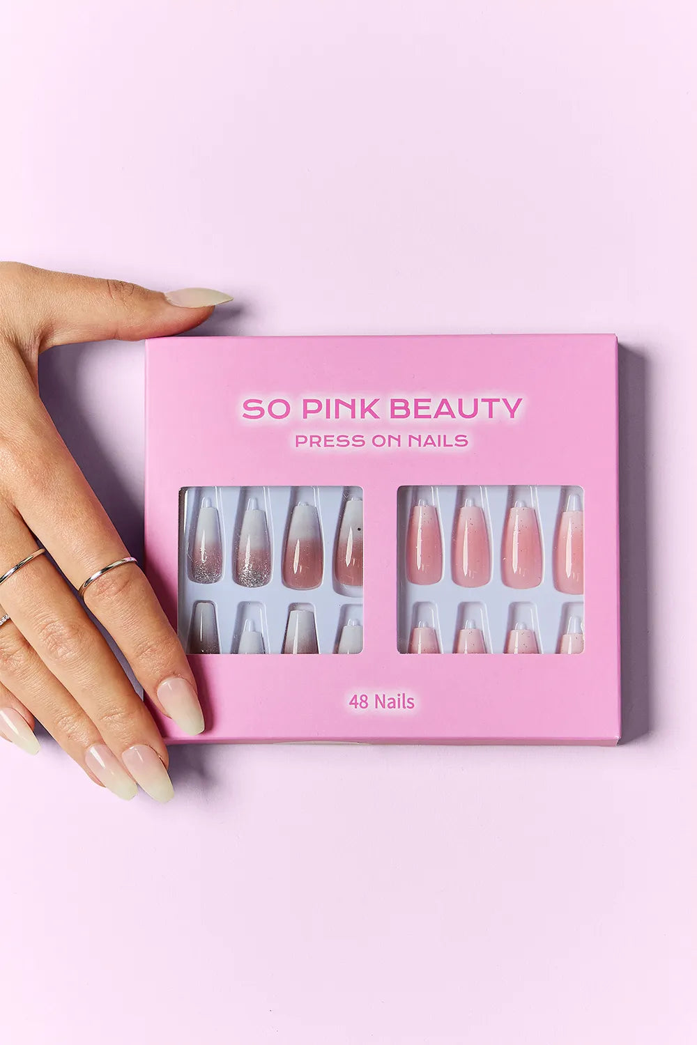 SO PINK BEAUTY PRESS ON NAILS 2 PACKS