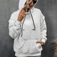 IVY LANE DRAWSTRING KANGAROO POCKET DROPPED SHOULDER HOODIE