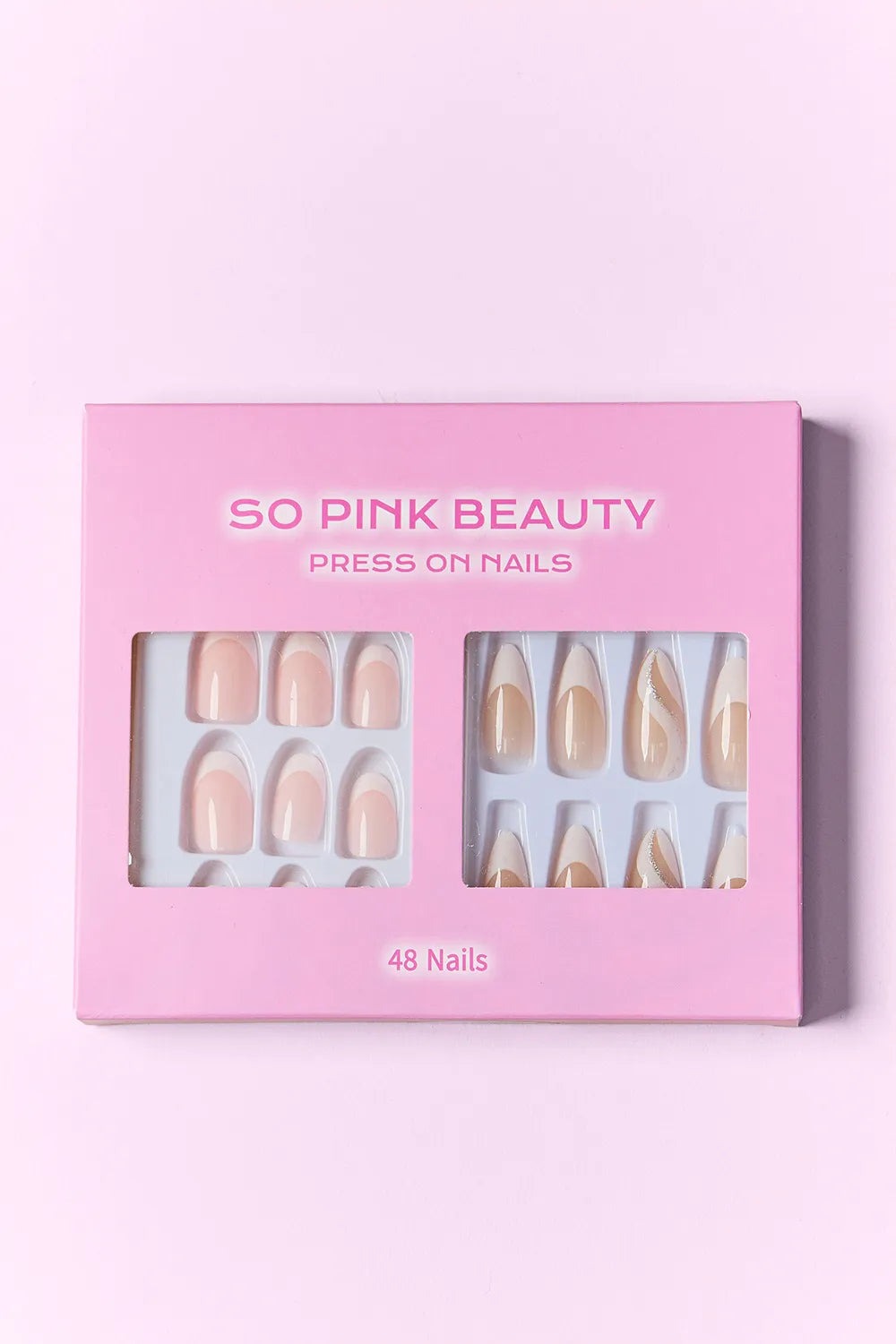SO PINK BEAUTY PRESS ON NAILS 2 PACKS