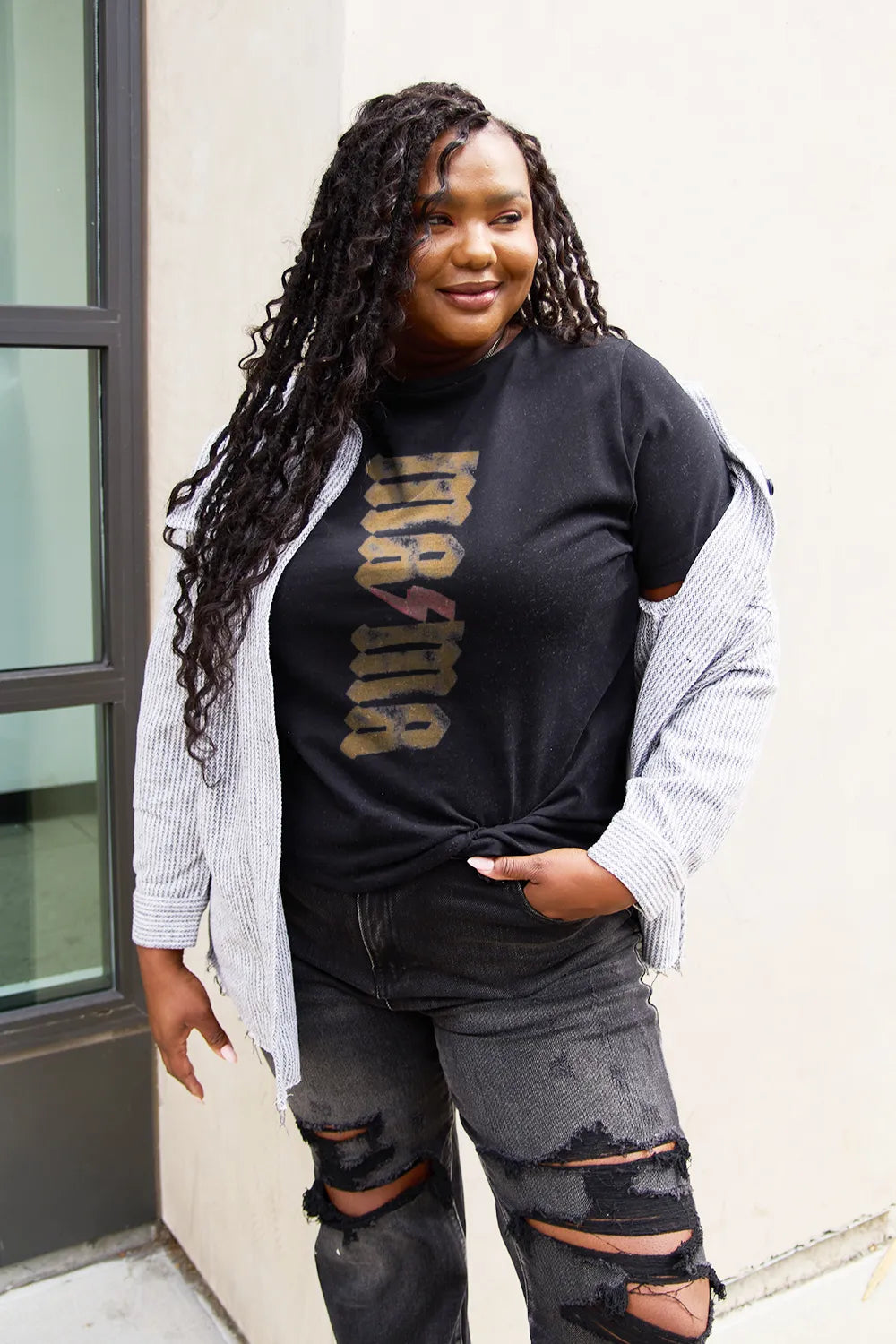 SIMPLY LOVE FULL SIZE MAMA SHORT SLEEVE T-SHIRT