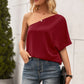 IVY LANE SINGLE SHOULDER HALF SLEEVE T-SHIRT