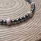 8mm Sterling Pearl and pink conch - 20 inch