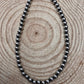 8mm Sterling Pearl Necklace - 16 inch