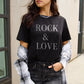 SIMPLY LOVE FULL SIZE ROCK ＆ LOVE SHORT SLEEVE T-SHIRT