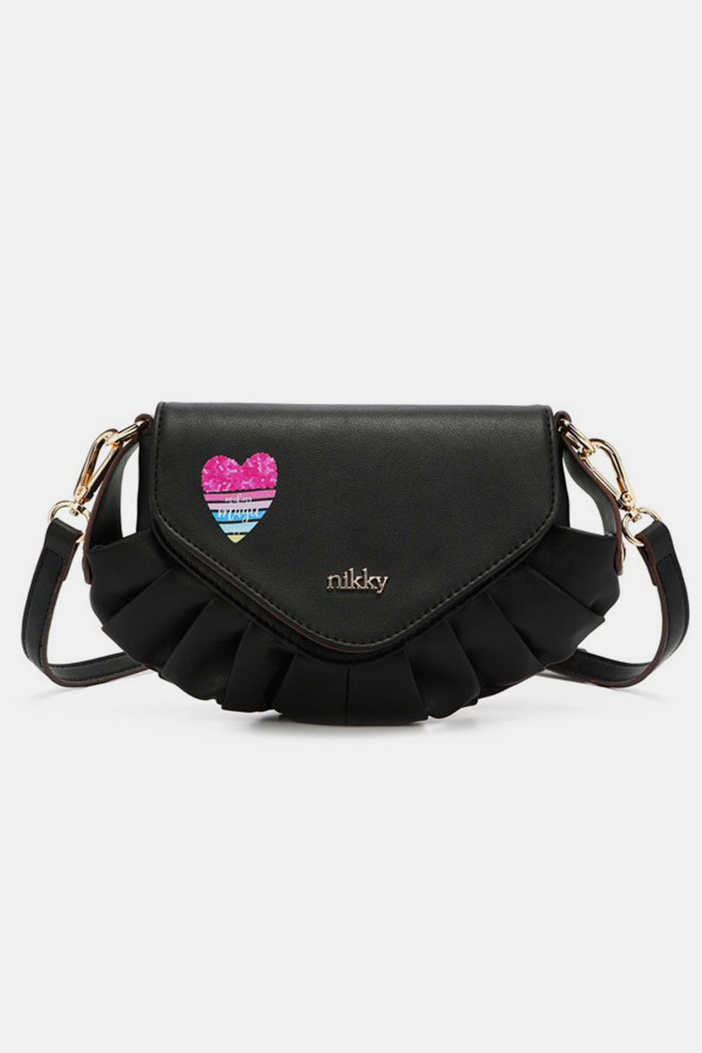 NICOLE LEE USA GRAPHIC CROSSBODY BAG