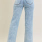 JUDY BLUE FULL SIZE HIGH WAIST STONE WASH STRAIGHT JEANS PLUS SIZE