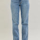 JUDY BLUE FRAYED HEM CELL PHONE POCKET DAD JEANS