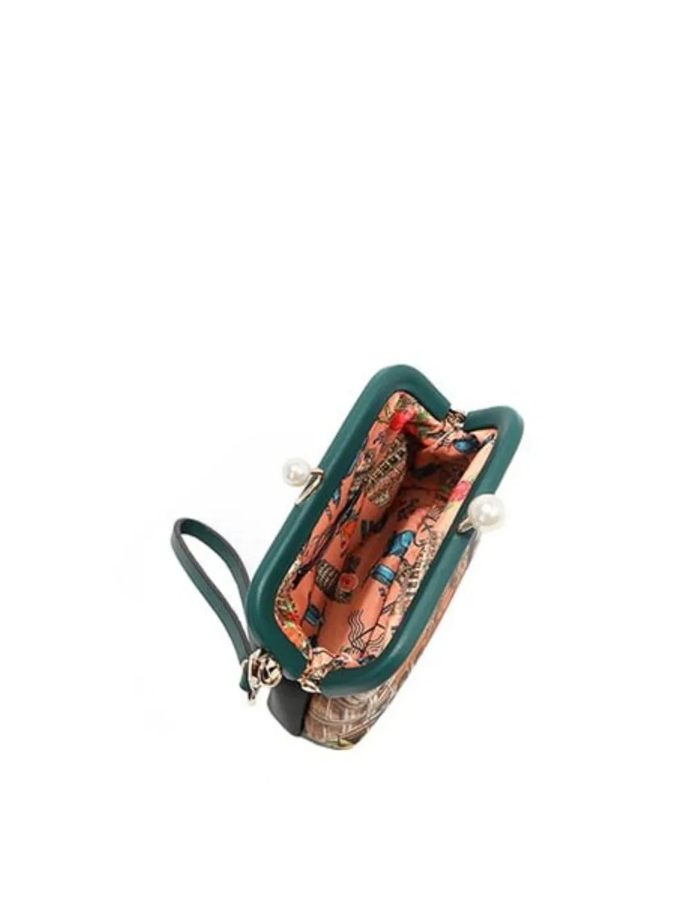 NICOLE LEE USA CHELSEA PEARL KISS-LOCK COIN PURSE