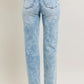 JUDY BLUE FULL SIZE HW MINERAL WASH DESTROY 90'S STRAIGHT JEANS PLUS SIZE