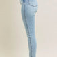 JUDY BLUE FULL SIZE MR TUMMY CONTROL VINTAGE WASH SKINNY JEANS PLUS SIZE
