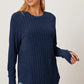 BASIC BAE FULL SIZE RIBBED THUMBHOLE SLEEVE T-SHIRT