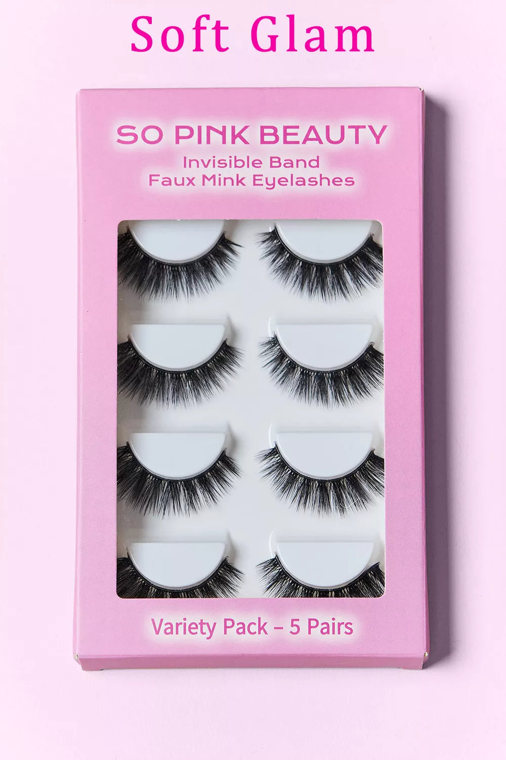 SO PINK BEAUTY MINK EYELASHES 5 PAIRS