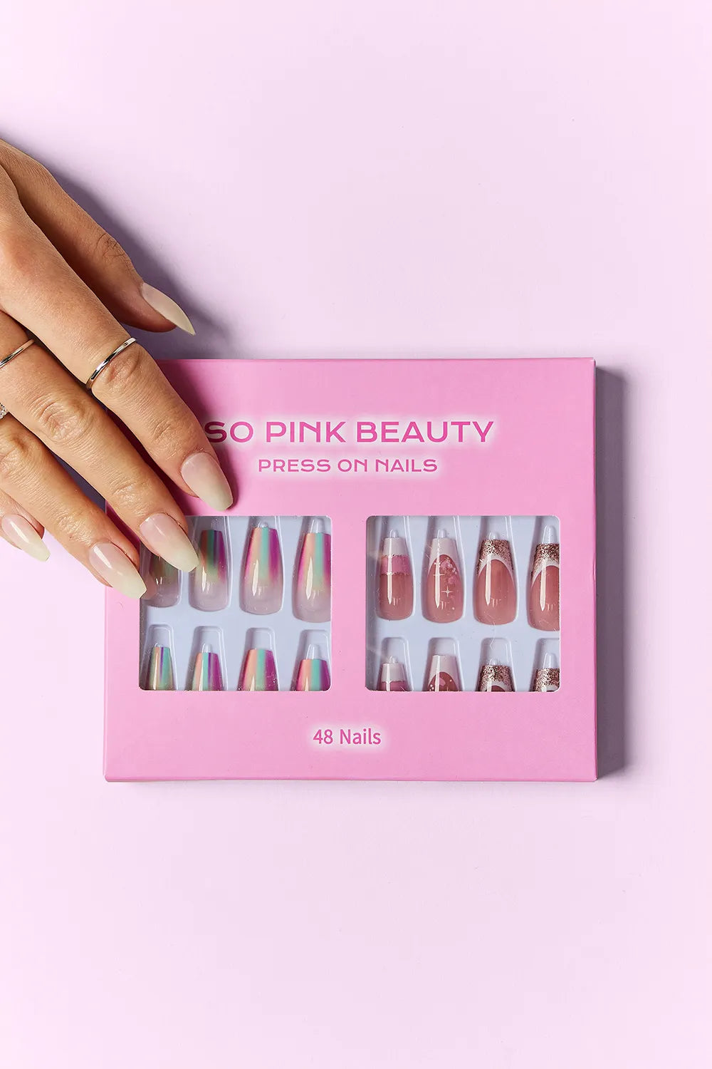 SO PINK BEAUTY PRESS ON NAILS 2 PACKS