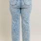 JUDY BLUE FULL SIZE HW MINERAL WASH DESTROY 90'S STRAIGHT JEANS PLUS SIZE