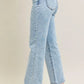 JUDY BLUE FULL SIZE HIGH WAIST STONE WASH STRAIGHT JEANS PLUS SIZE