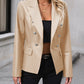 IVY LANE BUTTON UP COLLARED NECK BLAZER