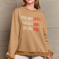 SIMPLY LOVE FULL SIZE LETTER GRAPHIC ROUND NECK SWEATSHIRT