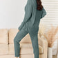 BASIC BAE FULL SIZE NOTCHED LONG SLEEVE TOP AND PANTS SET