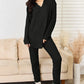 BASIC BAE FULL SIZE NOTCHED LONG SLEEVE TOP AND PANTS SET