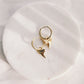 STATEMENT SHARK TOOTH HOOP EARRINGS - MANO