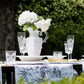 TALL WHITE ACRYLIC PITCHER - AQUA