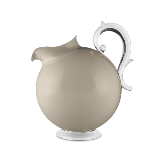 TAUPE ACRYLIC PITCHER - AQUA