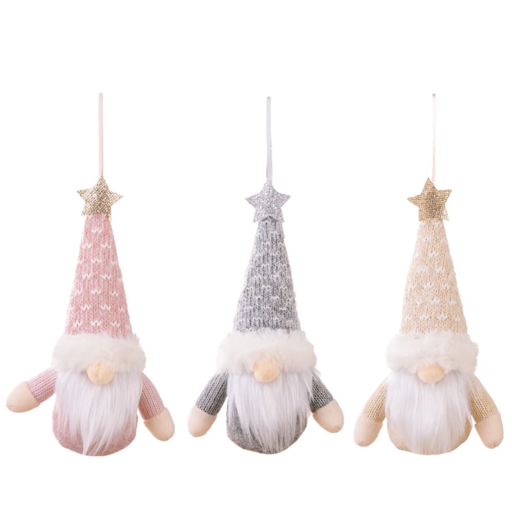 ASSORTED 2-PIECE FACELESS GNOME HANGING WIDGETS-Thriftique Marketplace