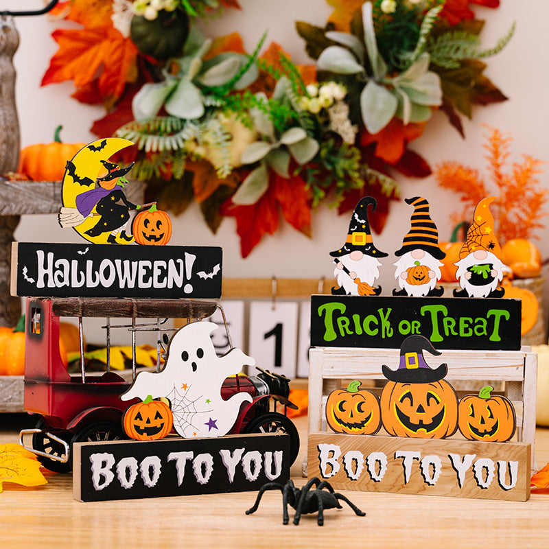 ASSORTED 2-PIECE HALLOWEEN ELEMENT ORNAMENTS-Thriftique Marketplace