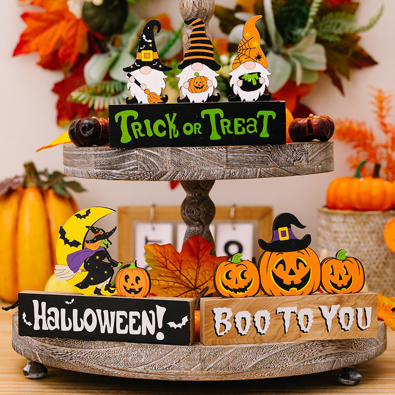 ASSORTED 2-PIECE HALLOWEEN ELEMENT ORNAMENTS-Thriftique Marketplace